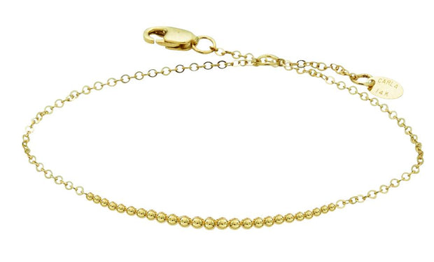 Yellow Gold Adjustable Bracelet