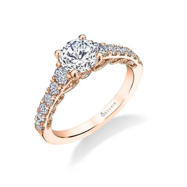 Round Vintage Engagement Ring